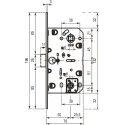 Магнитный Механизм AGB Mediana Polaris белый WC 96мм Магнитный Механизм AGB Mediana Polaris белый WC 96мм