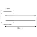 Дверная ручка Comit Milla CM 135 черный мат Дверная ручка Comit Milla CM 135 черный мат