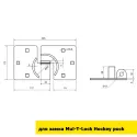 Петли для навесного замка Мультилок HOCKEY PUCK
