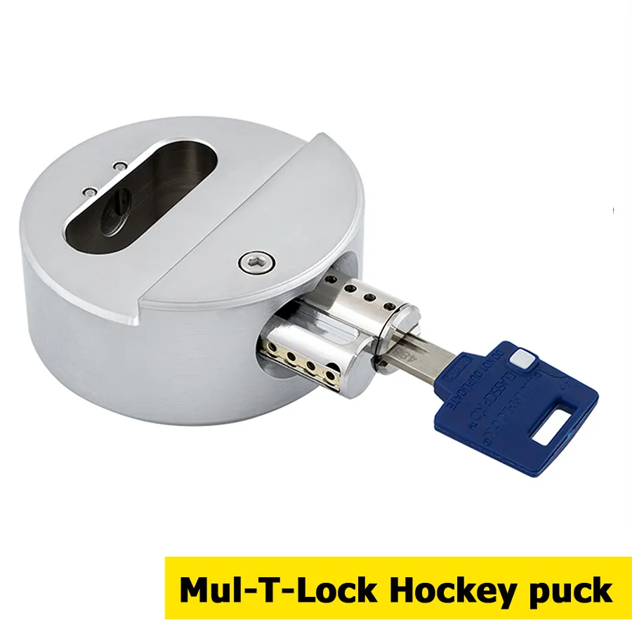 MUL-T-LOCK HOCKEY PUCK ClassicPro Навесной замок для гаража MUL-T-LOCK HOCKEY PUCK ClassicPro Навесной замок для гаража