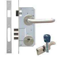 Замок Kale 152-3MR с ручкой из нержавеющей стали (+цилиндр mul-t-lock Integrator) Замок Kale 152-3MR с ручкой из нержавеющей стали (+цилиндр mul-t-lock Integrator)
