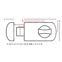 Замок Jania ZN 50-60 коричневый (Z252) без цилиндра Замок Jania ZN 50-60 коричневый (Z252) без цилиндра