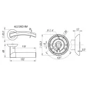Ручки дверные Fuaro ACCORD RM AB/GP-7