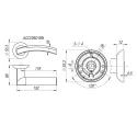 Ручки дверные Fuaro ACCORD RM SG/GP-4