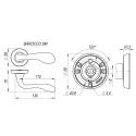 Дверная ручка Fuaro BAROCCO SM MAB-6 темная бронза