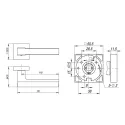 Дверные ручки Fuaro Flash DM SN/CP-8
