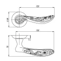 Дверные ручки PUNTO FLOR TL CF-17
