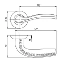 Дверные ручки PUNTO GERION ABG
