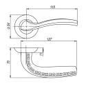 Дверные ручки PUNTO GERION TL CF-17 Дверные ручки PUNTO GERION TL CF-17