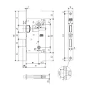 Механизм WC AGB Centro Focus B040065006 никель 90мм