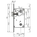Механизм WC AGB B010135006 никель