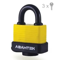 Замок навесной Авантек резина (40мм)