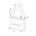 Замок навесной Gerda KZZS 30
