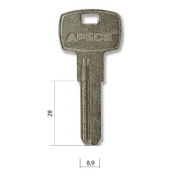 Изготовление ключей APECS под бронь металл (дубликат ключа)