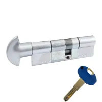 Цилиндр замка Securemme K1 ключ-тумблер (мат хром)