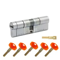 Цилиндр замка Securemme K64 ключ-ключ (мат хром)