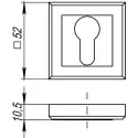 Накладка Punto ET QR под ключ (на цилиндр)