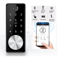 Умный биометрический замок SEVEN LOCK SL-7736BF black