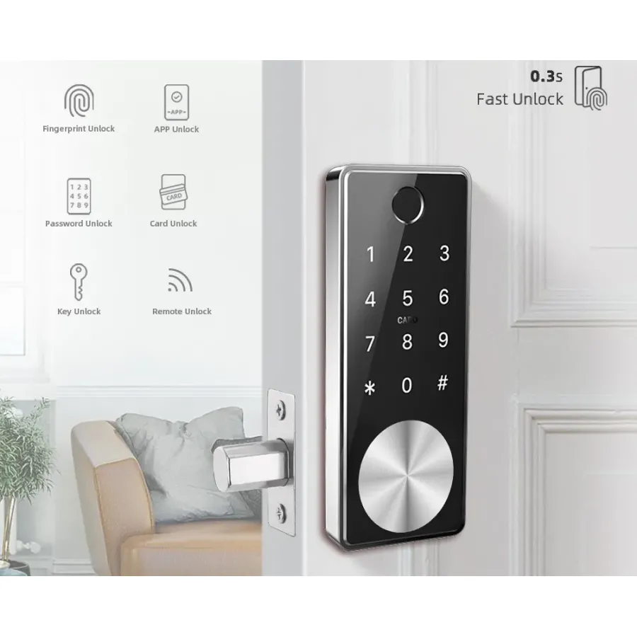 Умный биометрический замок SEVEN LOCK SL-7736BF black Умный биометрический замок SEVEN LOCK SL-7736BF black