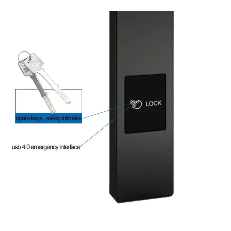 Умный замок SEVEN LOCK SL-7732B black Умный замок SEVEN LOCK SL-7732B black