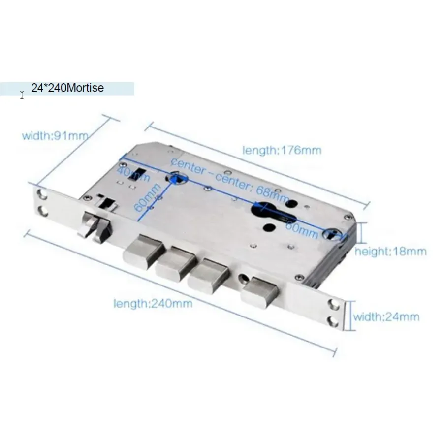 Умный замок SEVEN LOCK SL-7740B black Умный замок SEVEN LOCK SL-7740B black