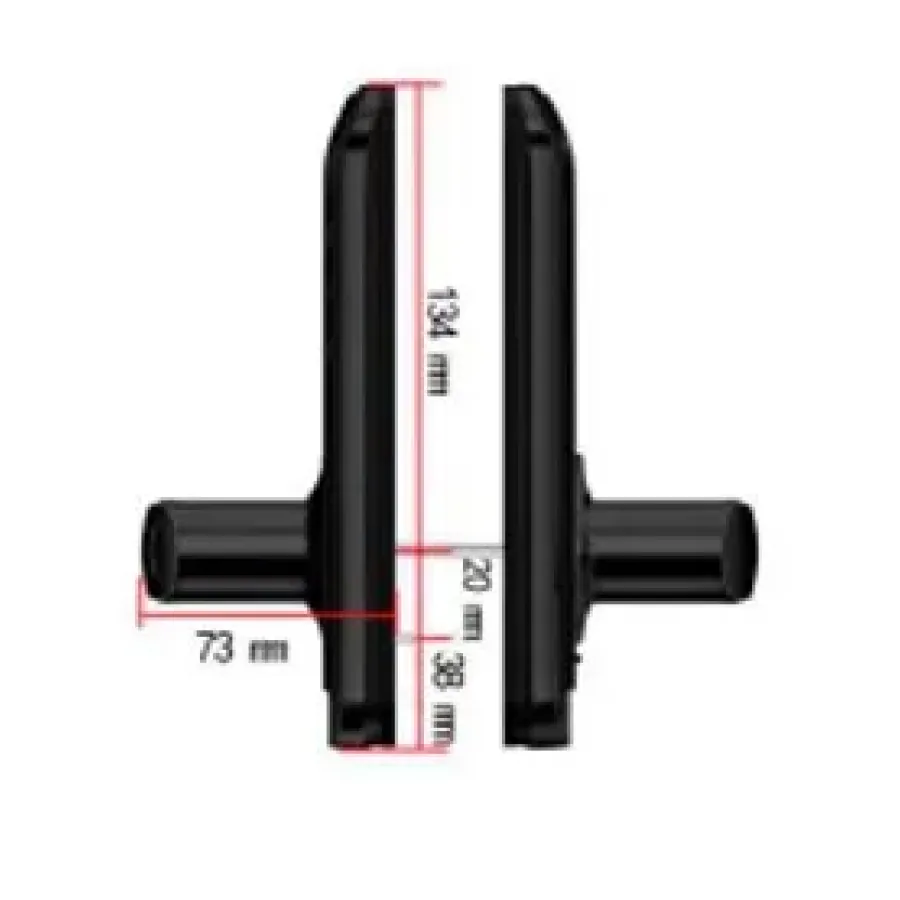 Умный биометрический замок SEVEN LOCK SL-7738SH black Умный биометрический замок SEVEN LOCK SL-7738SH black