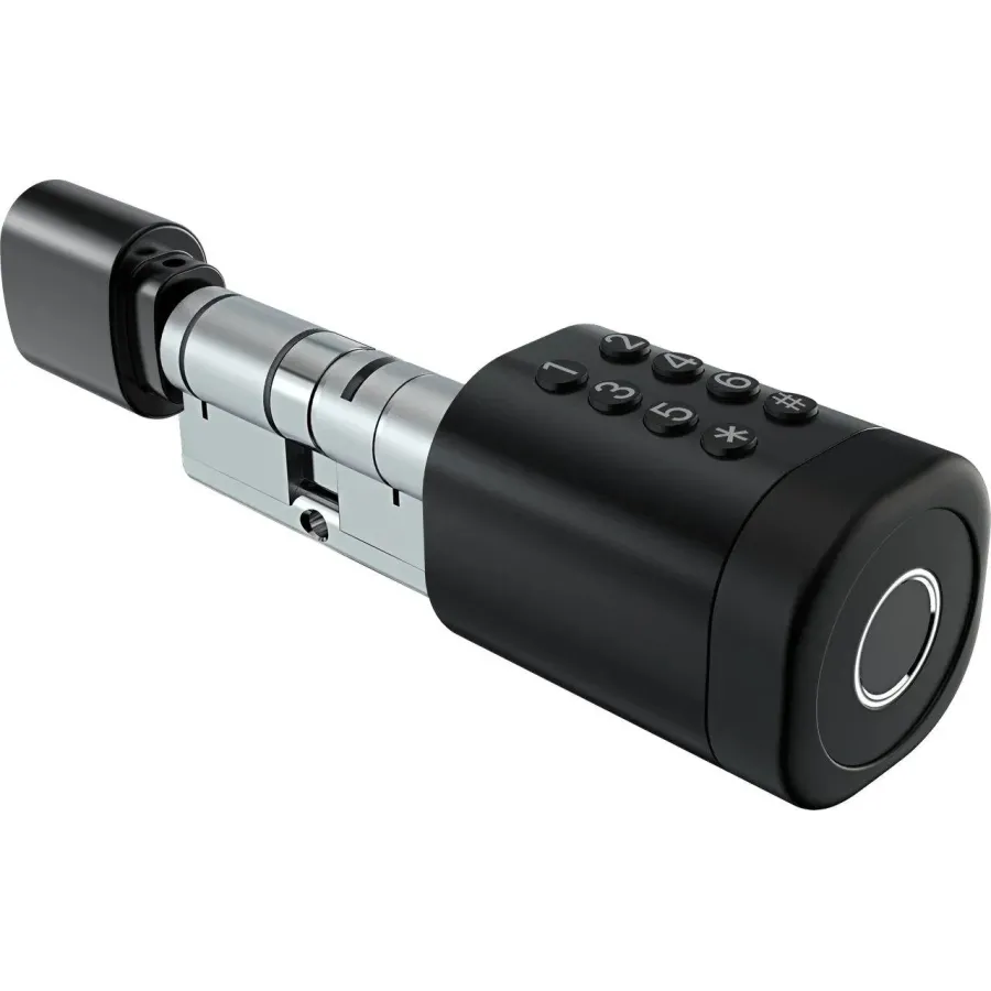 PES Cylinder Black 35х35Т кодовый смарт-цилиндр для замка PES Cylinder Black 35х35Т кодовый смарт-цилиндр для замка