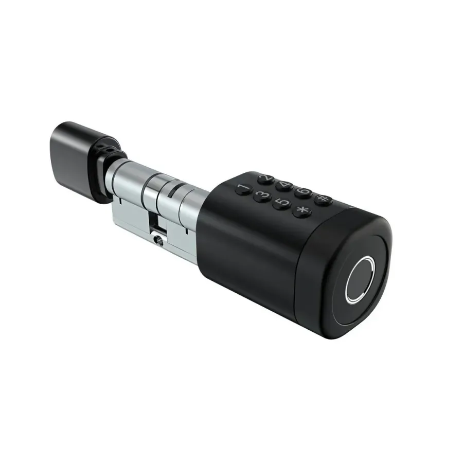 PES Cylinder Black 35х35Т кодовый смарт-цилиндр для замка PES Cylinder Black 35х35Т кодовый смарт-цилиндр для замка