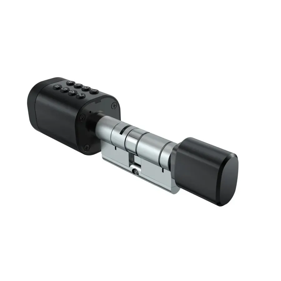 PES Cylinder Black 35х35Т кодовый смарт-цилиндр для замка PES Cylinder Black 35х35Т кодовый смарт-цилиндр для замка