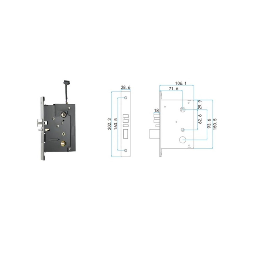 Смарт комплект Comit 8072 Bluetooth со считывателем карт и кодовой панелью черный