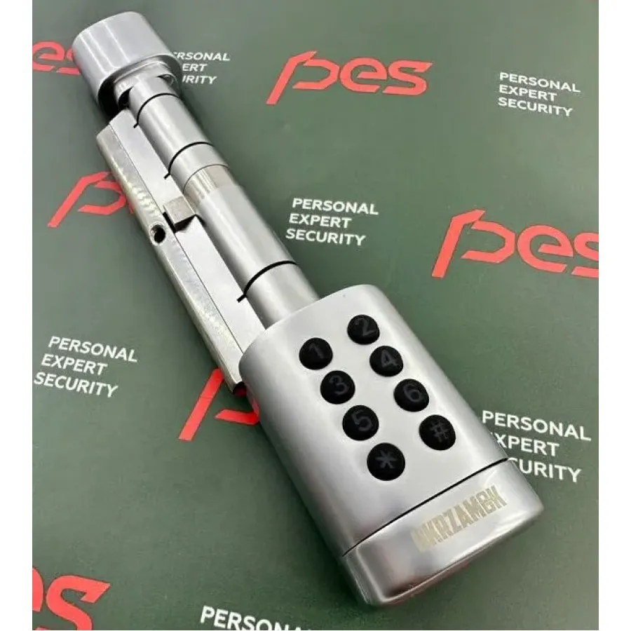 PES Cylinder Silver 55х50Т кодовый смарт-цилиндр для замка PES Cylinder Silver 55х50Т кодовый смарт-цилиндр для замка