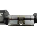 PES Cylinder 2 цилиндр со сканером отпечатков пальца черный 100 мм 50/50