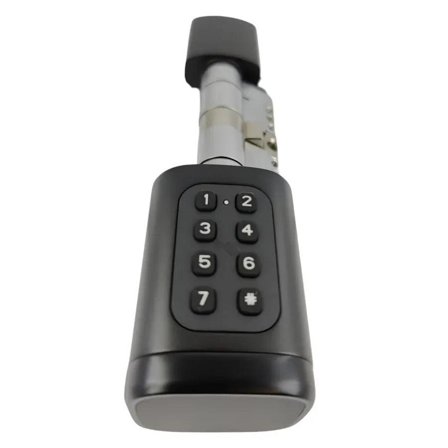 PES Cylinder 3 с клавиатурой и сканером отпечатков пальца черный PES Cylinder 3 с клавиатурой и сканером отпечатков пальца черный