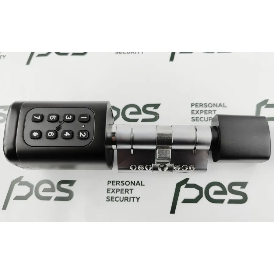 PES Cylinder 3 с клавиатурой и сканером отпечатков пальца черный PES Cylinder 3 с клавиатурой и сканером отпечатков пальца черный