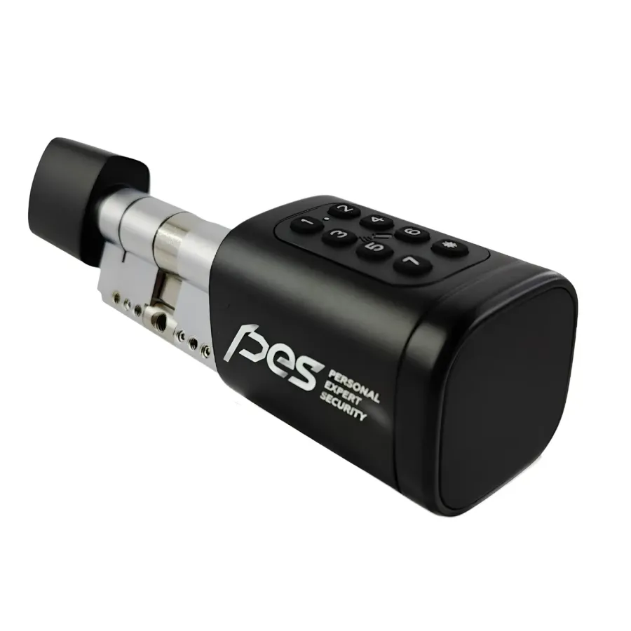 PES Cylinder 3 с клавиатурой и сканером отпечатков пальца черный PES Cylinder 3 с клавиатурой и сканером отпечатков пальца черный