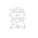 Накладная плоская петля RZ 430-V1, 60х60 мм