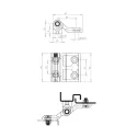 Накладная петля дверная RZ 3140-210