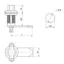 Замок поворотный длинный IP65 RZ 311-5-30