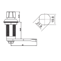 Замок прижимной ригельный IP65 RZ 311-5-40