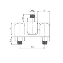 Петля шарнирная боковая RZ 406-1.