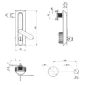 Замок для металлического шкафа телекоммуникационного RZ 301-1-33-01