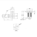Замок прижимной для генератора RZ L351.A.1-0045, GH=35 мм