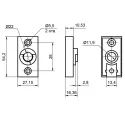 Накладка замка для электрошкафов RZ L925.C