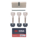 Цилиндр CISA ASIX P8 100 (30*70) никель матовый 3 ключа