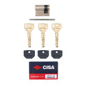 Цилиндр половинка CISA ASIX P8 60 (50*10) никель матовый 3 ключа Цилиндр половинка CISA ASIX P8 60 (50*10) никель матовый 3 ключа