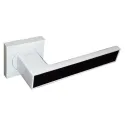 Дверные ручки USK A-80048 black&white (белый с черной вставкой)