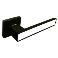 Дверные ручки USK A-80048 black&white (черный с белой вставкой)