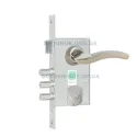 Замок ASTEX 10.11 с ручкой Partner 026-SN-CP для металлической двери Замок ASTEX 10.11 с ручкой Partner 026-SN-CP для металлической двери