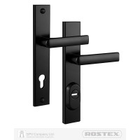 Ручки с броненакладкой ROSTEX 804 R1/R4 R mov-mov DIN PLATE 85мм(Черный) Ручки с броненакладкой ROSTEX 804 R1/R4 R mov-mov DIN PLATE 85мм(Черный)