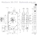 Замок Mottura 3D.787 3DKey (5 ключей)